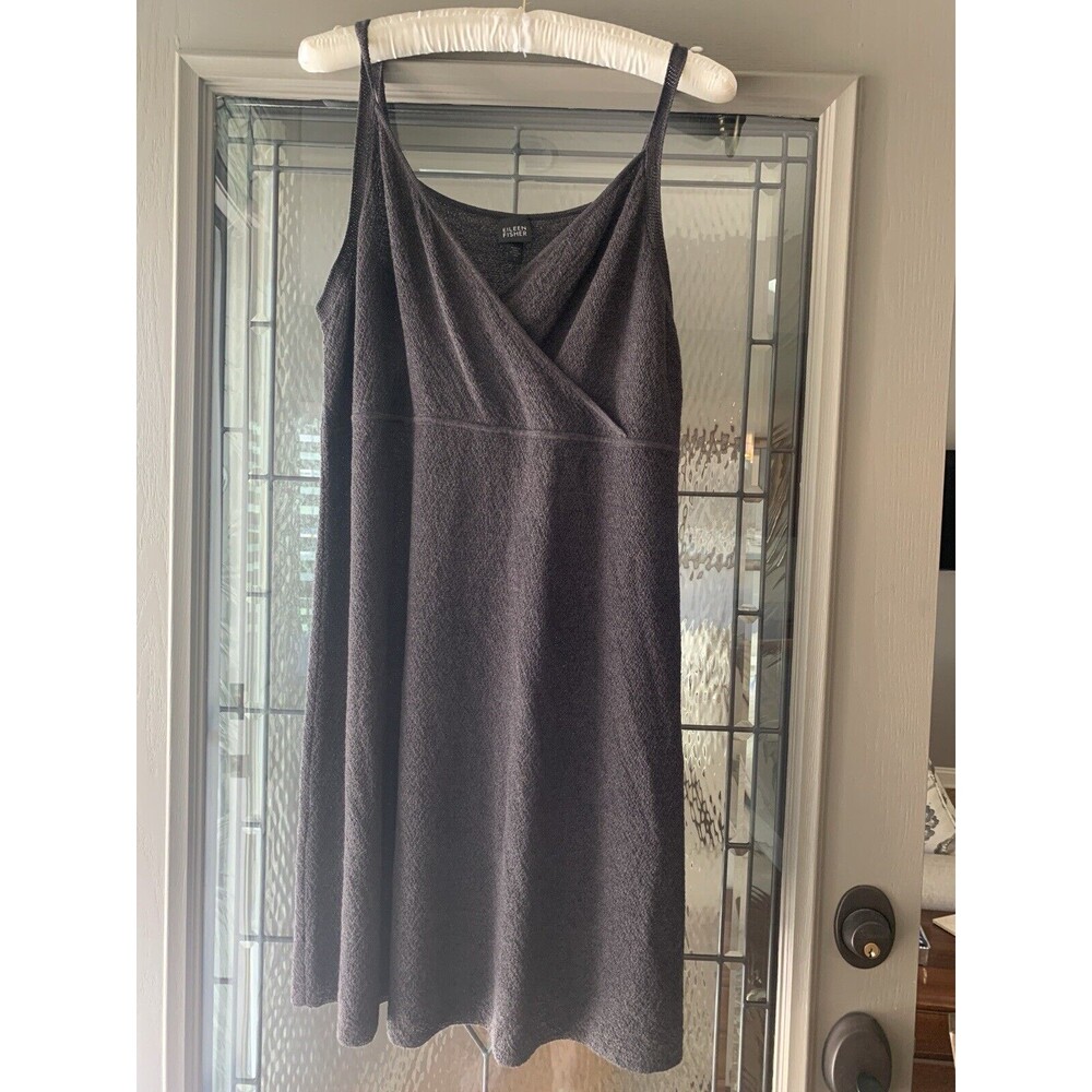 Eileen Fisher Charcoal Gray Sleeveless Dress